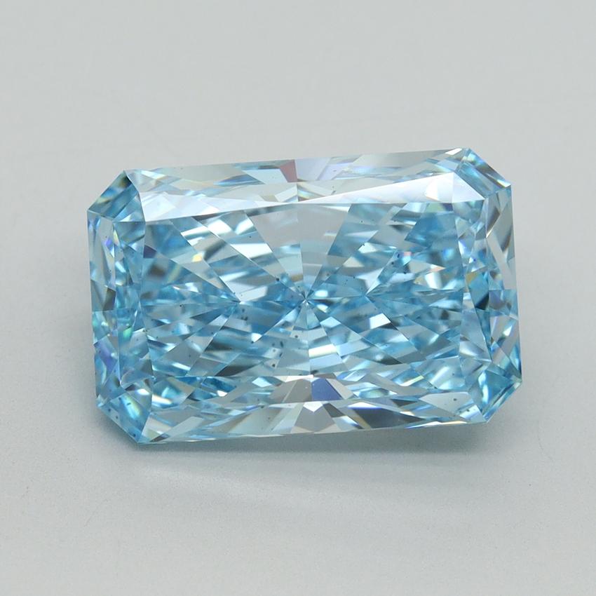 5.01 Ct. Fancy Vivid Blue Radiant Lab Grown Diamond