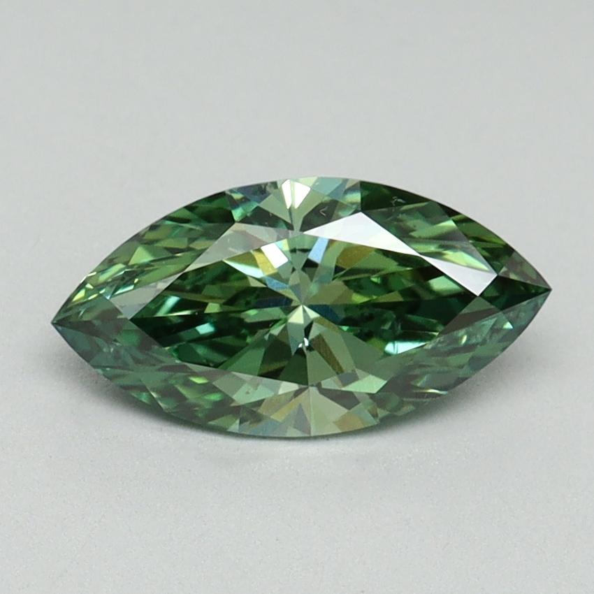 1.01 Ct. Fancy Vivid Green Marquise Lab Grown Diamond