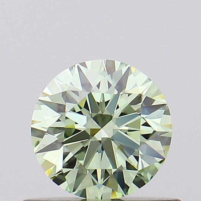 0.53 Ct. Fancy Intense Green Round Lab Grown Diamond