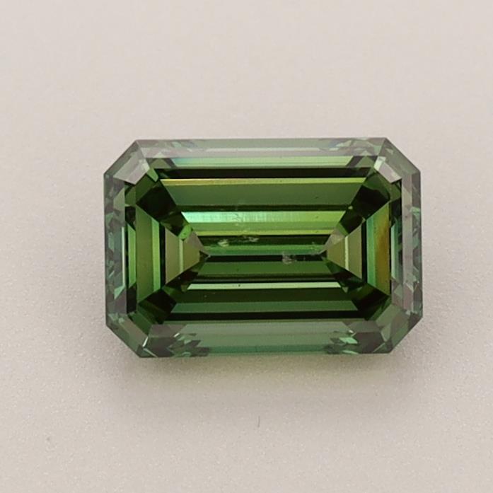0.79 Ct. Fancy Vivid Green Emerald Lab Grown Diamond