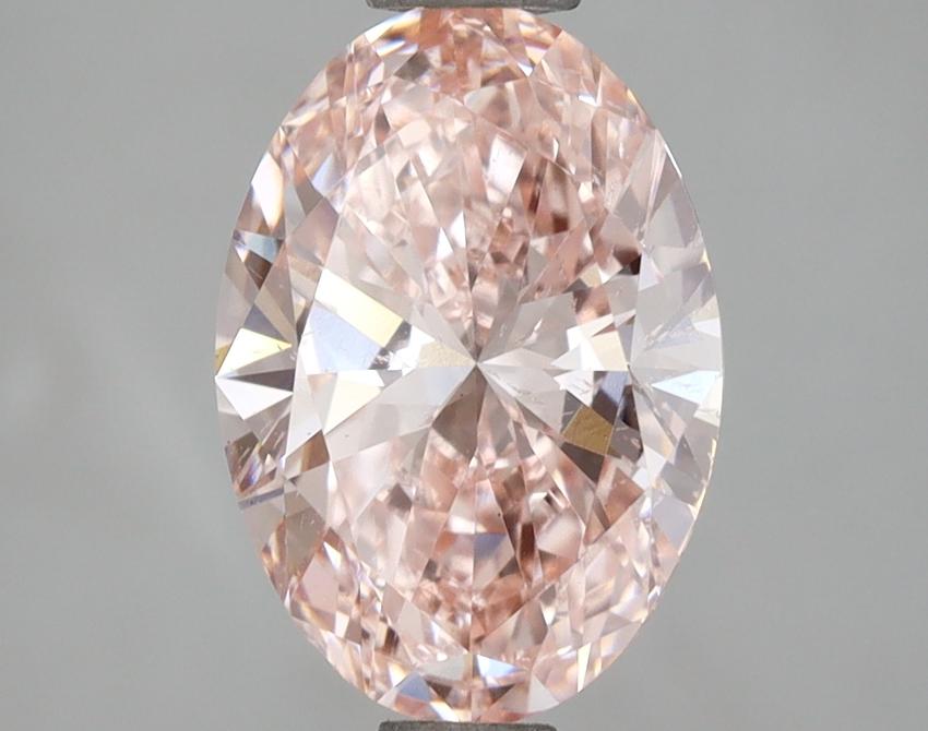 1.99 Ct. Fancy Intense Pink Oval Lab Grown Diamond