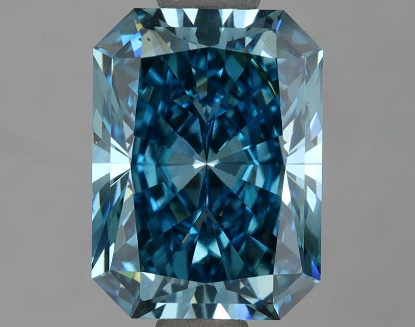 2.53 Ct. Fancy Vivid Blue Radiant Lab Grown Diamond