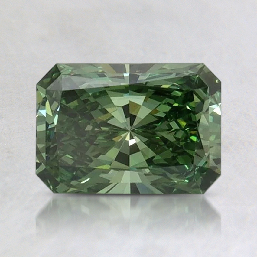 1.07 Ct. Fancy Vivid Green Radiant Lab Grown Diamond
