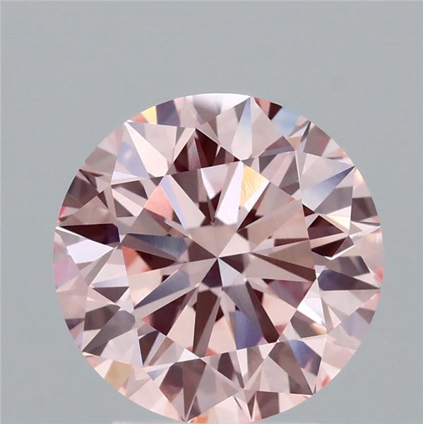 3.09 Ct. Fancy Intense Pink Round Lab Grown Diamond