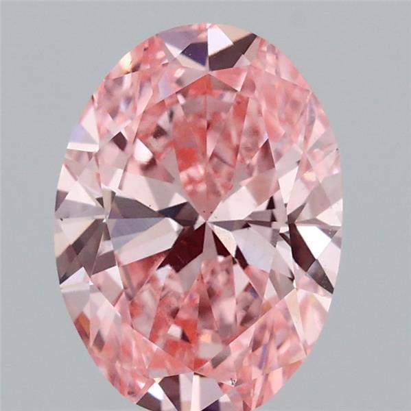 2.07 Ct. Fancy Vivid Pink Oval Lab Grown Diamond