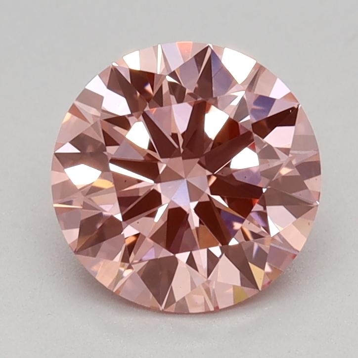0.97 Ct. Fancy Vivid Pink Round Lab Grown Diamond