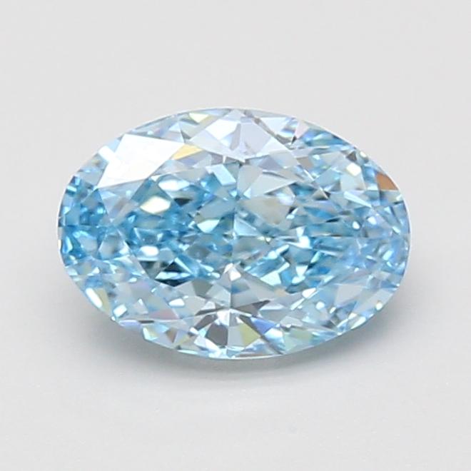 1.49 Ct. Fancy Vivid Blue Oval Lab Grown Diamond
