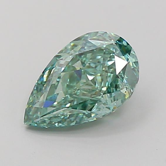 1.87 Ct. Fancy Vivid Green Pear Lab Grown Diamond