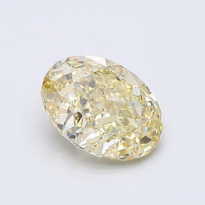1.08 Ct. Fancy  Yellow Oval Lab Grown Diamond