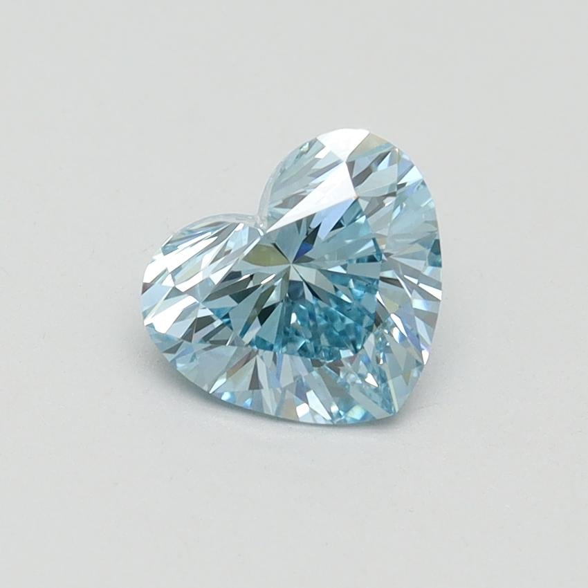 1.03 Ct. Fancy Vivid Blue Heart Lab Grown Diamond