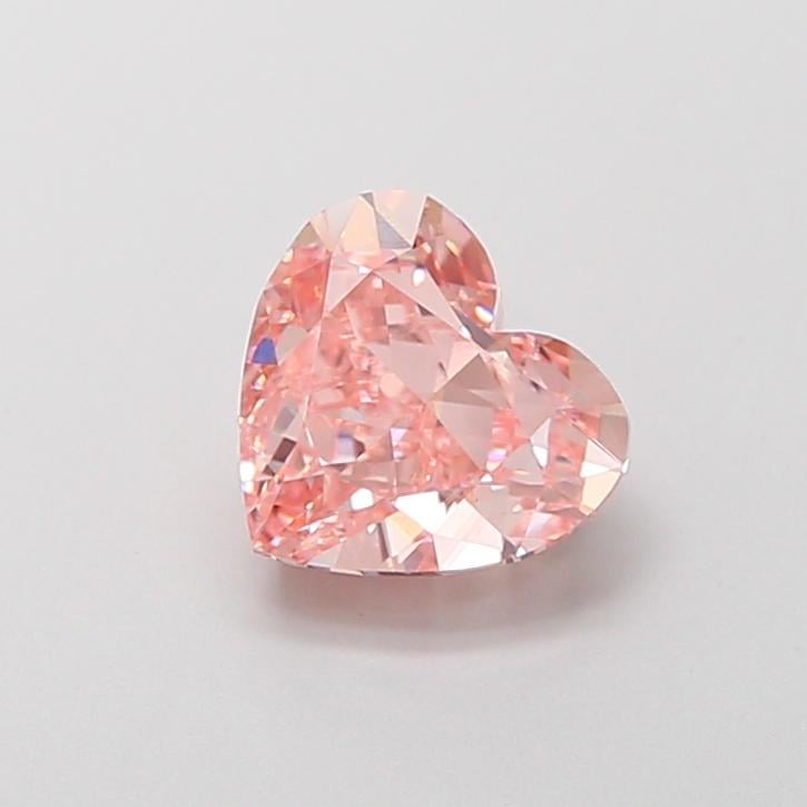 1.53 Ct. Fancy Intense  Pink Heart Lab Grown Diamond