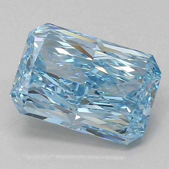 3.02 Ct. Fancy Vivid Blue Radiant Lab Grown Diamond