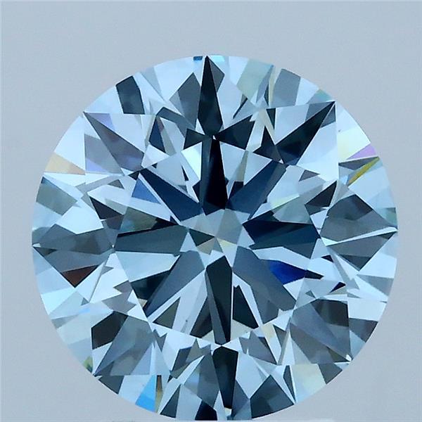 2.87 Ct. Fancy Vivid Blue Round Lab Grown Diamond
