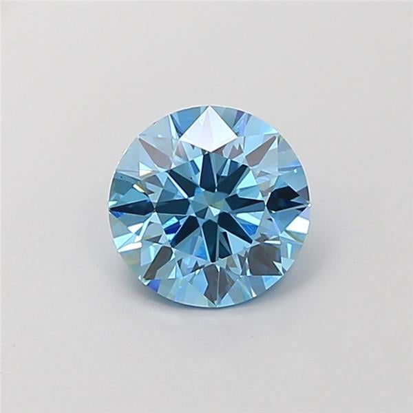 1.7 Ct. Fancy Vivid Blue Round Lab Grown Diamond