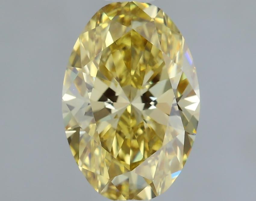 1.01 Ct. Fancy Intense Yellow Oval Lab Grown Diamond