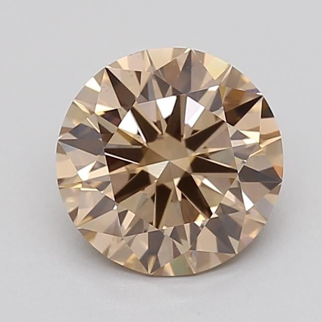 1.39 Ct. Light  Brown Round Lab Grown Diamond