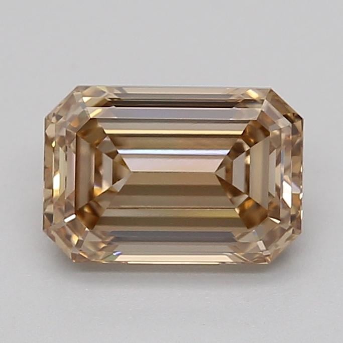 1.09 Ct. Light  Brown Emerald Lab Grown Diamond