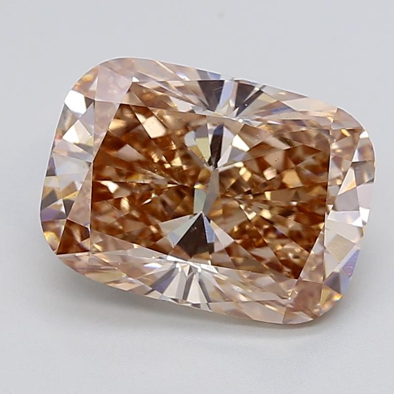 5.00 Ct. Fancy  Brown Cushion Lab Grown Diamond