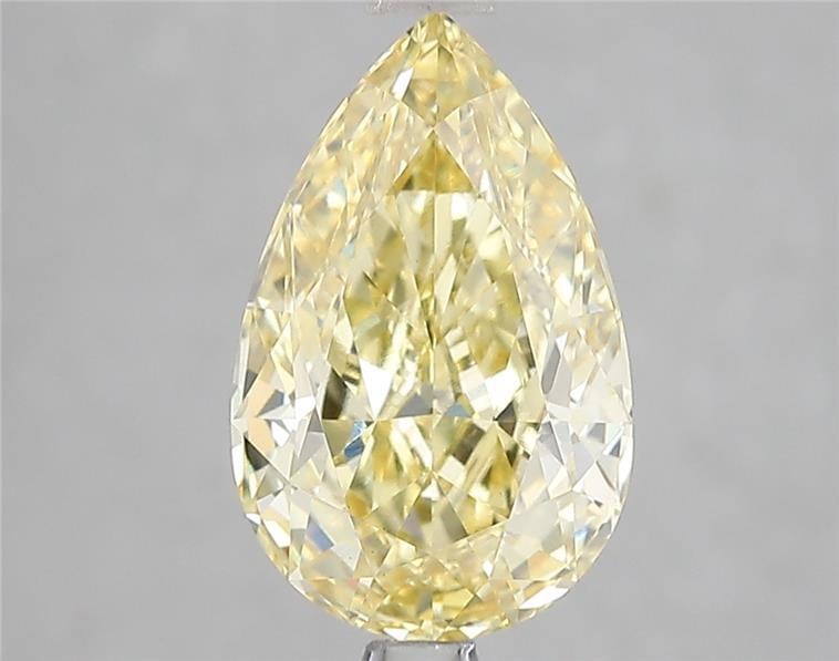 3.01 Ct. Fancy Intense Yellow Pear Lab Grown Diamond