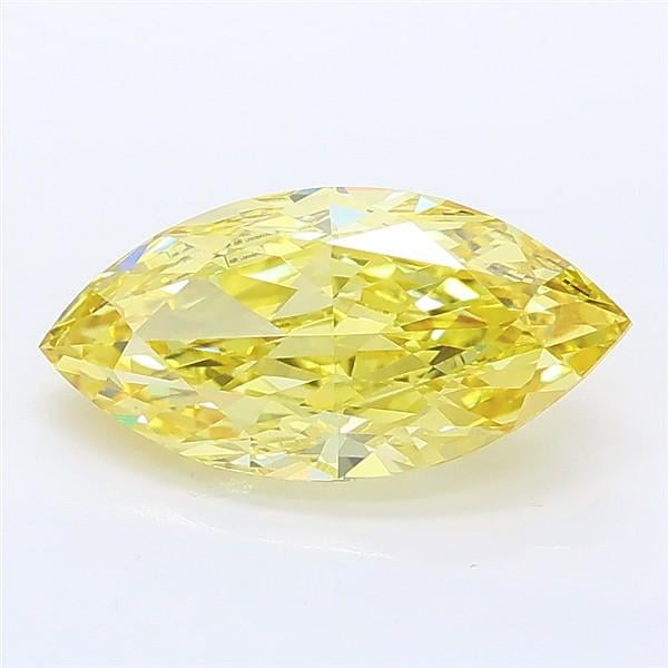 2.05 Ct. Fancy Vivid Yellow Marquise Lab Grown Diamond