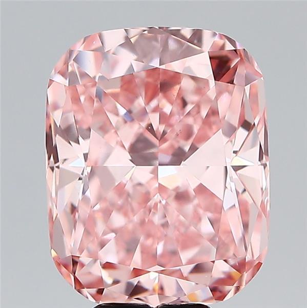 8.02 Ct. Fancy Vivid Pink Cushion Lab Grown Diamond