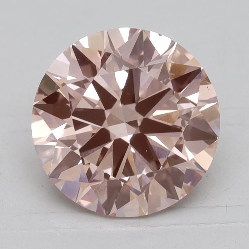 3.01 Ct. Fancy Intense Pink Round Lab Created Diamond