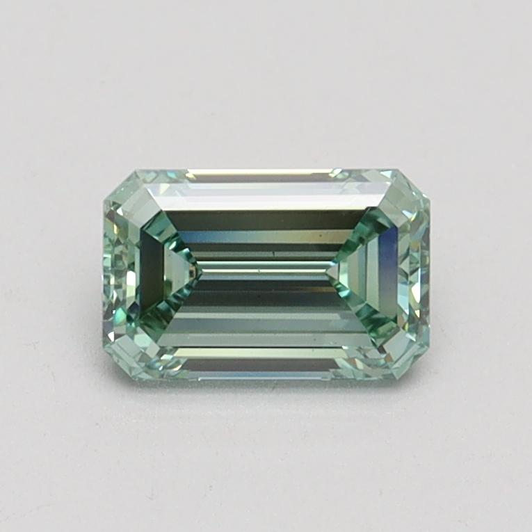 0.7 Ct. Fancy Intense Green Emerald Lab Grown Diamond