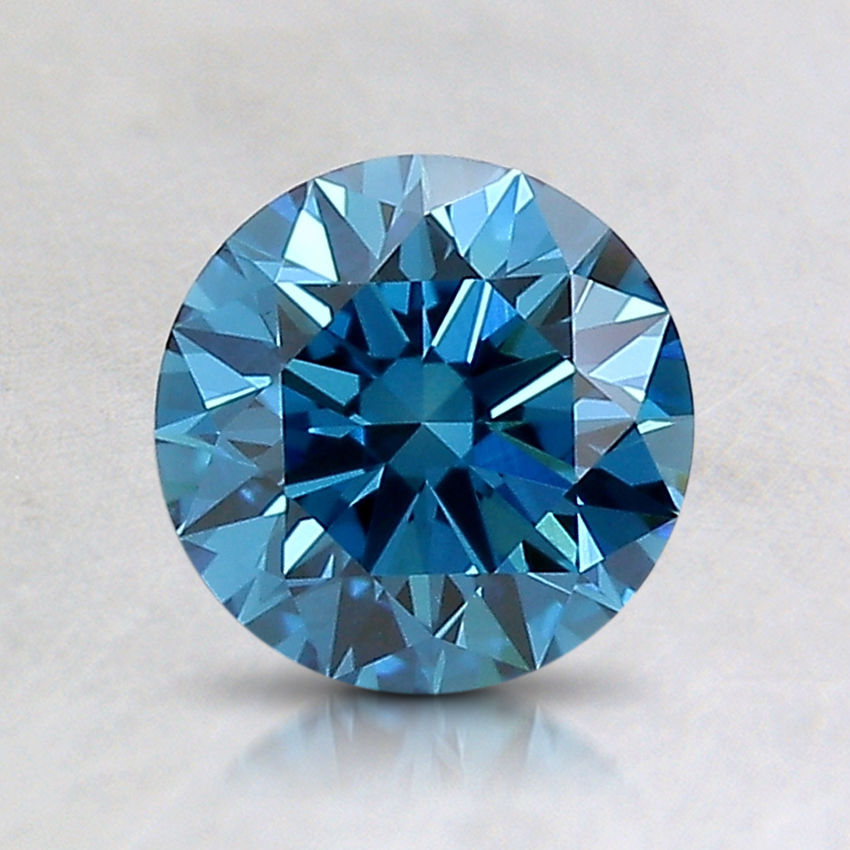 1.12 Ct. Fancy Deep Blue Round Lab Created Diamond
