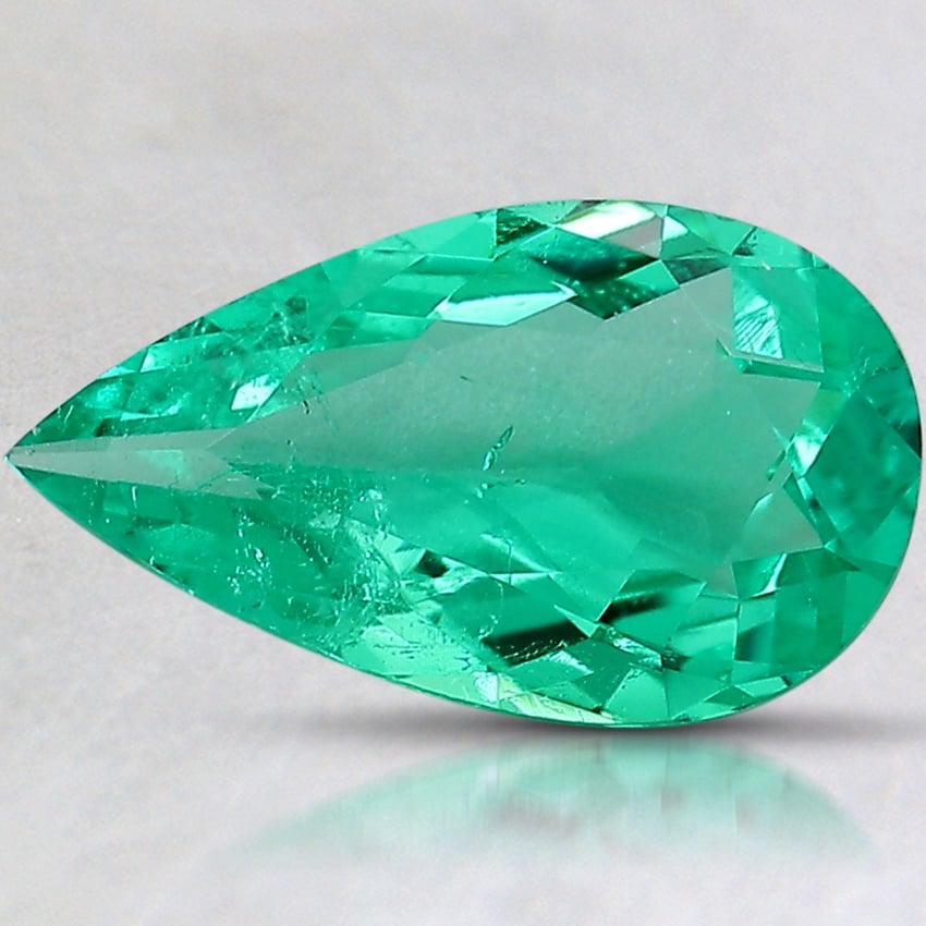 13x7.5mm Pear Colombian Emerald