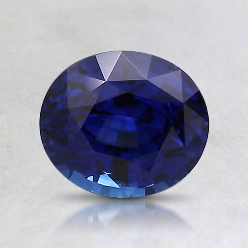 7x6.1mm Super Premium Blue Oval Sapphire