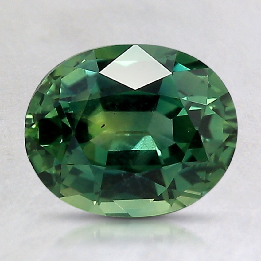 8.3x6.7mm Unheated Teal Oval Montana Sapphire