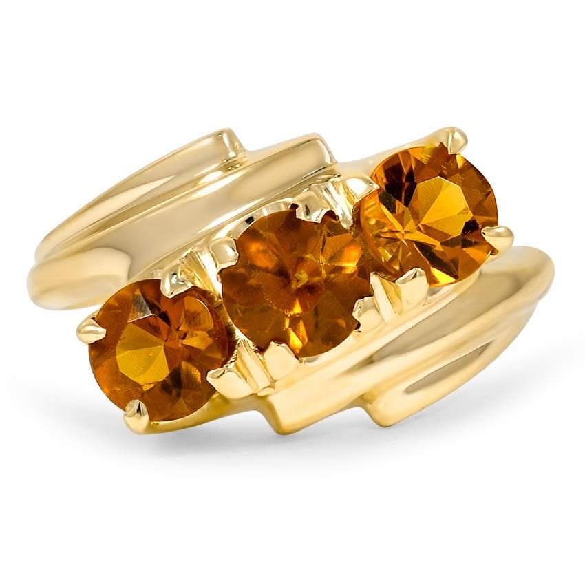 Retro Citrine Vintage Ring