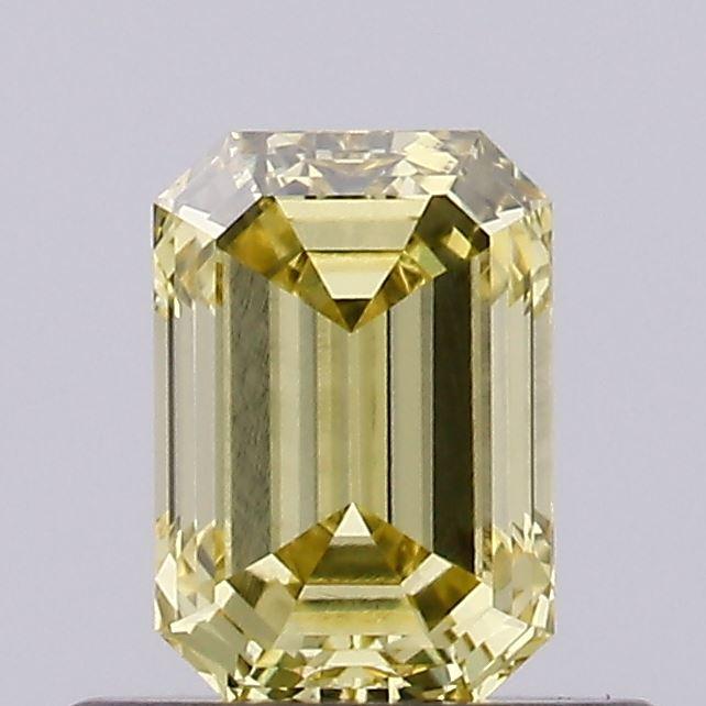 0.50 Ct. Fancy Intense Yellow Emerald Lab Grown Diamond