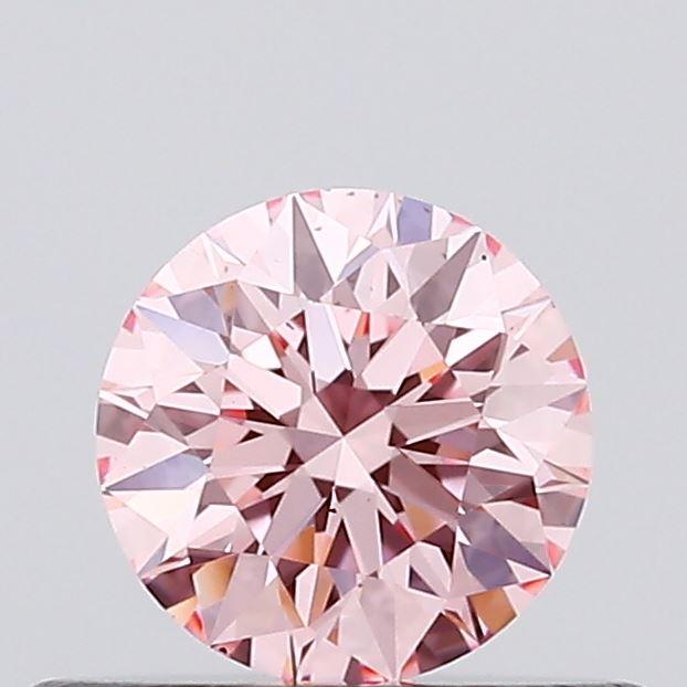 0.33 Ct. Fancy Vivid Pink Round Lab Grown Diamond