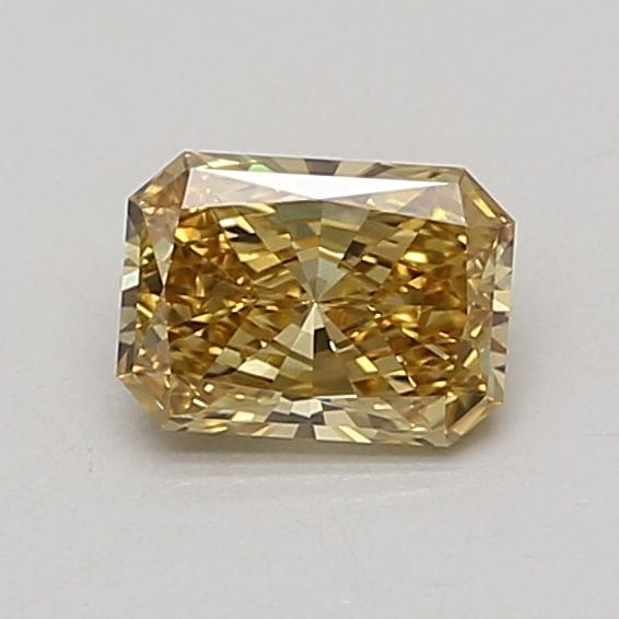 0.78 Ct. Fancy Vivid Yellow Radiant Lab Grown Diamond