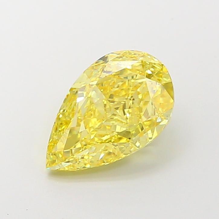 3.75 Ct. Fancy Vivid Yellow Pear Lab Grown Diamond