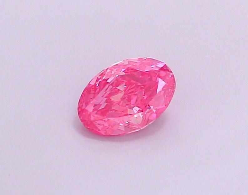 1.06 Ct. Fancy Vivid Pink Oval Lab Grown Diamond