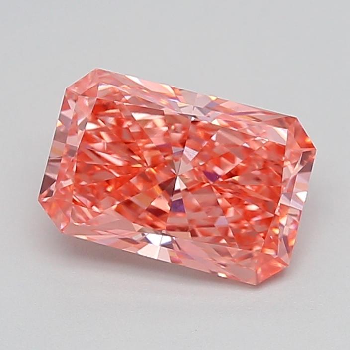 2.07 Ct. Fancy Vivid  Pink Radiant Lab Grown Diamond