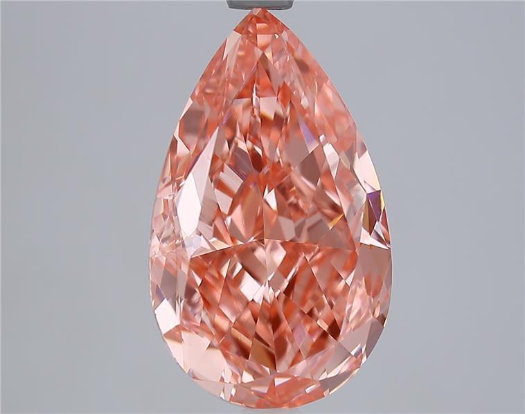 5.08 Ct. Fancy Vivid Pinkish Pink Pear Lab Grown Diamond