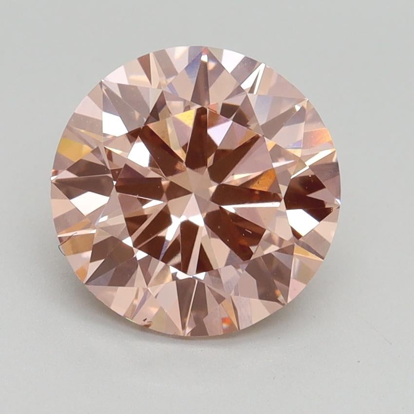 2.61 Ct. Fancy Intense Pink Round Lab Grown Diamond