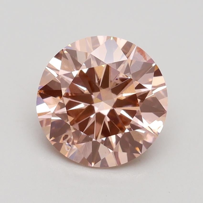 1.56 Ct. Fancy Intense Pink Round Lab Grown Diamond