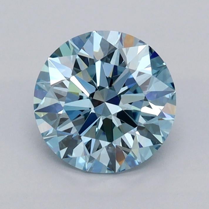1.04 Ct. Fancy Vivid  Blue Round Lab Grown Diamond