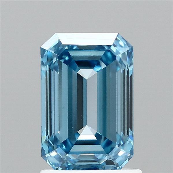 1.64 Ct. Fancy Vivid  Blue Emerald Lab Grown Diamond
