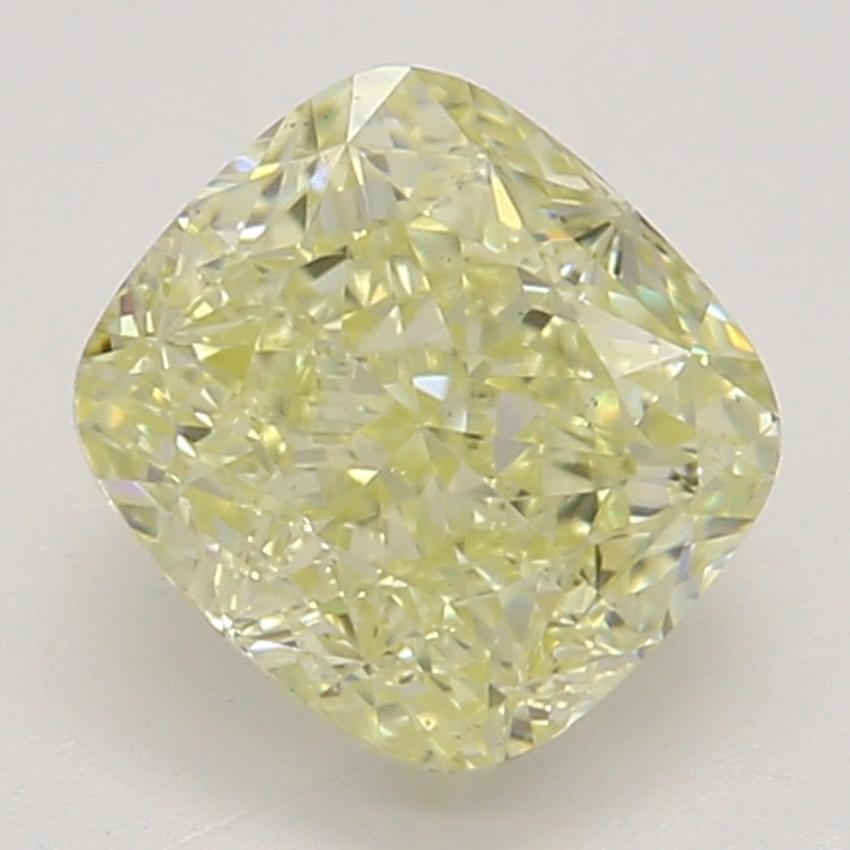 0.73 Ct. Fancy Light Yellow Cushion Diamond