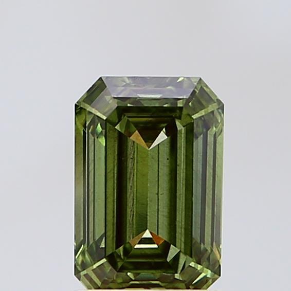 1.35 Ct. Fancy Vivid  Green Emerald Lab Grown Diamond