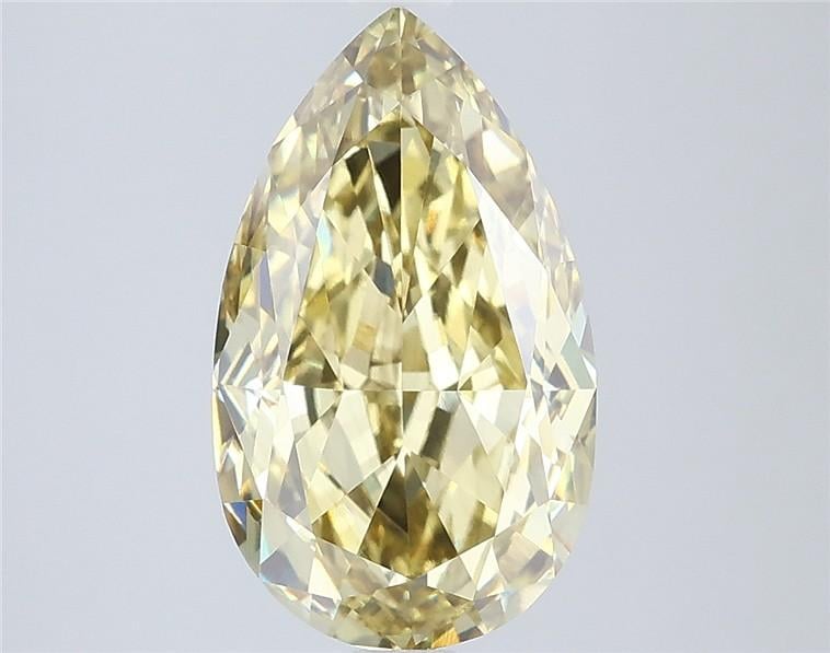 4.05 Ct. Fancy Intense Yellow Pear Lab Grown Diamond