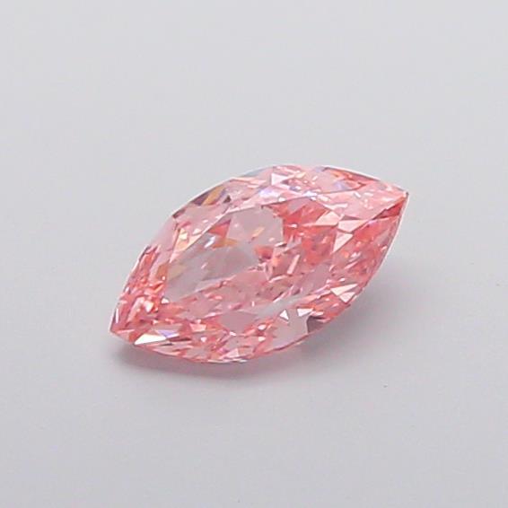0.90 Ct. Fancy Vivid Pink Marquise Lab Grown Diamond