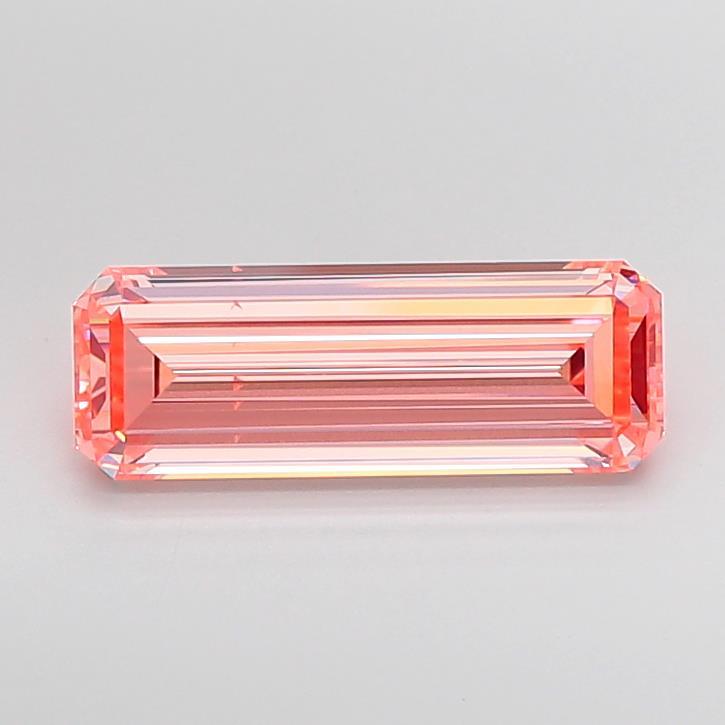 4.24 Ct. Fancy Vivid Pink Emerald Lab Grown Diamond