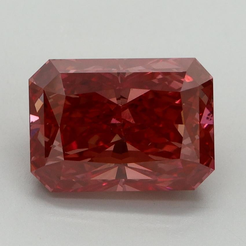 4.60 Ct. Fancy Vivid Red Radiant Lab Grown Diamond