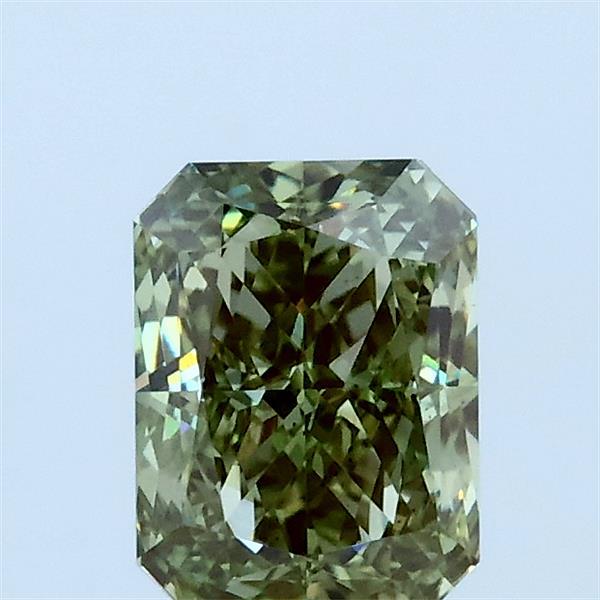 1.09 Ct. Fancy Vivid Green Radiant Lab Grown Diamond